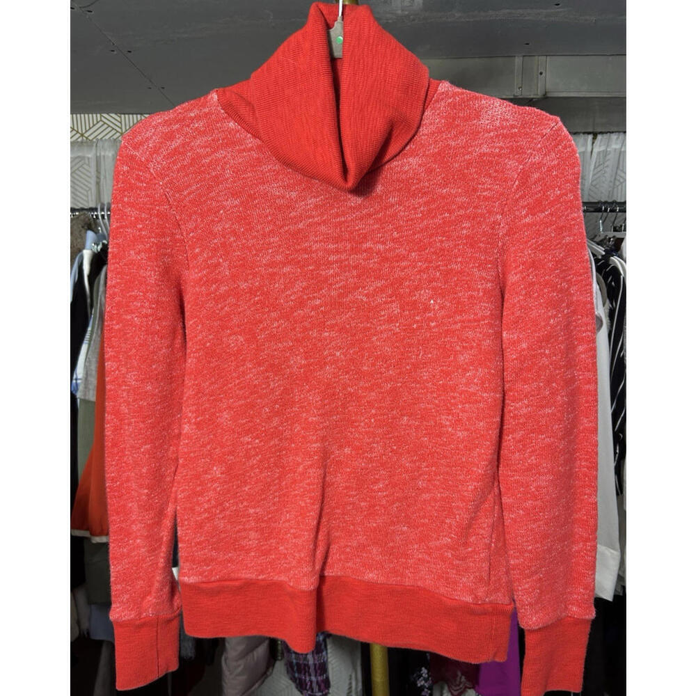 J.Crew Womens Size XXS Turtle Neck Sweater Red Long Sleeve